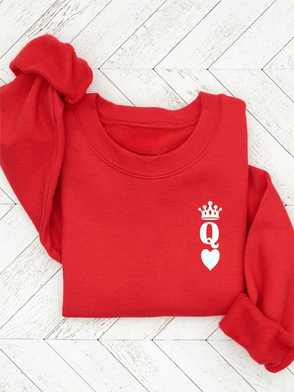 Queen of Hearts Sweatshirt - Plus