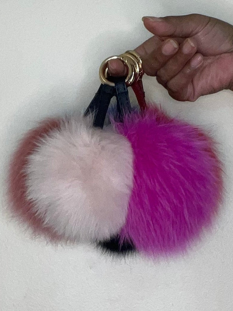 Fluffy Fur Pom Pom Keychain/Bag Charm