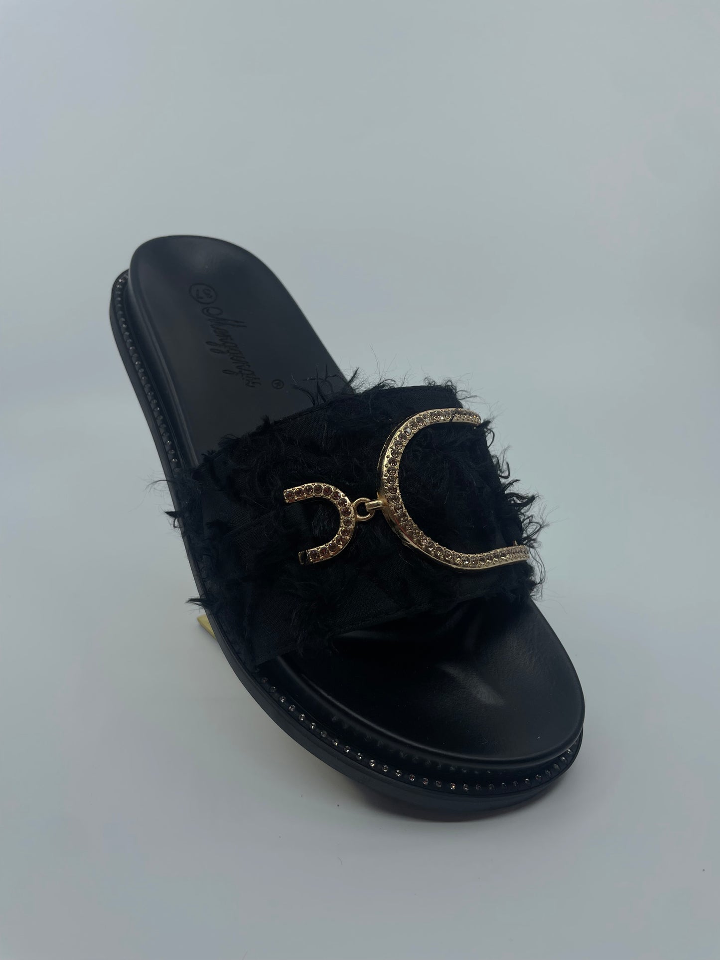 Angel Distressed Rhinestone Slide