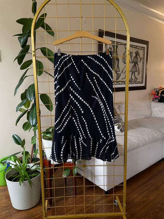 Polka Dot Trumpet Skirt - Resale