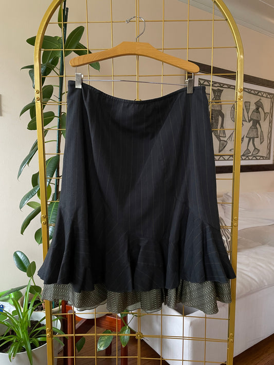 Pinstripe Trumpet Skirt - Resale