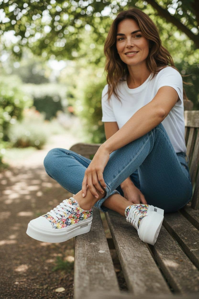 Luve Wmns Canvas Platform Trainer
