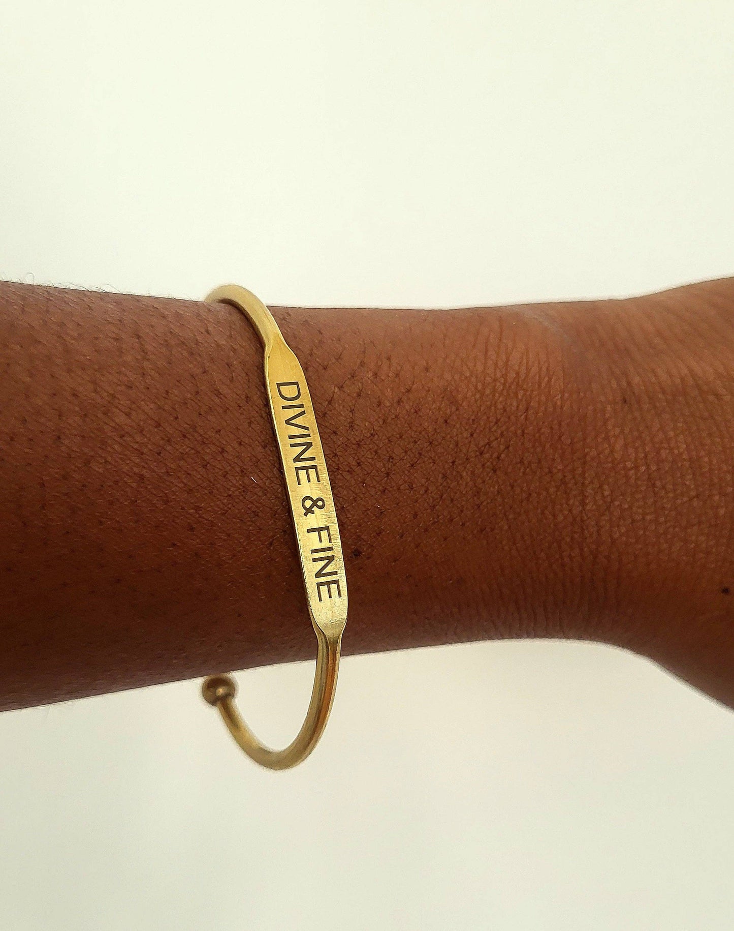 Brass Affirmation Bangles