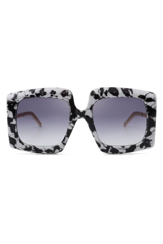 Women Retro Square Oversize Fashion Sunglasses