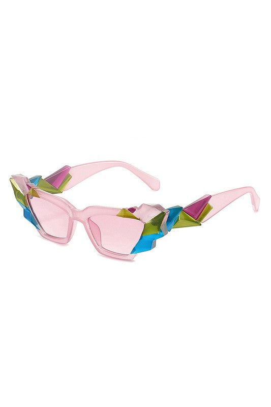 Geometric Irregular Cat Eye Fashion Sunglasses