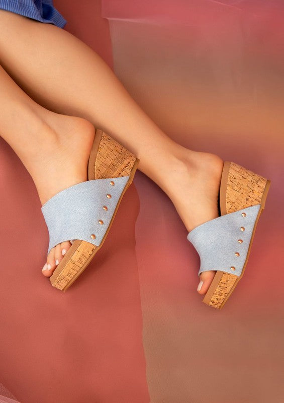 Blair Cork Wedge Sandal