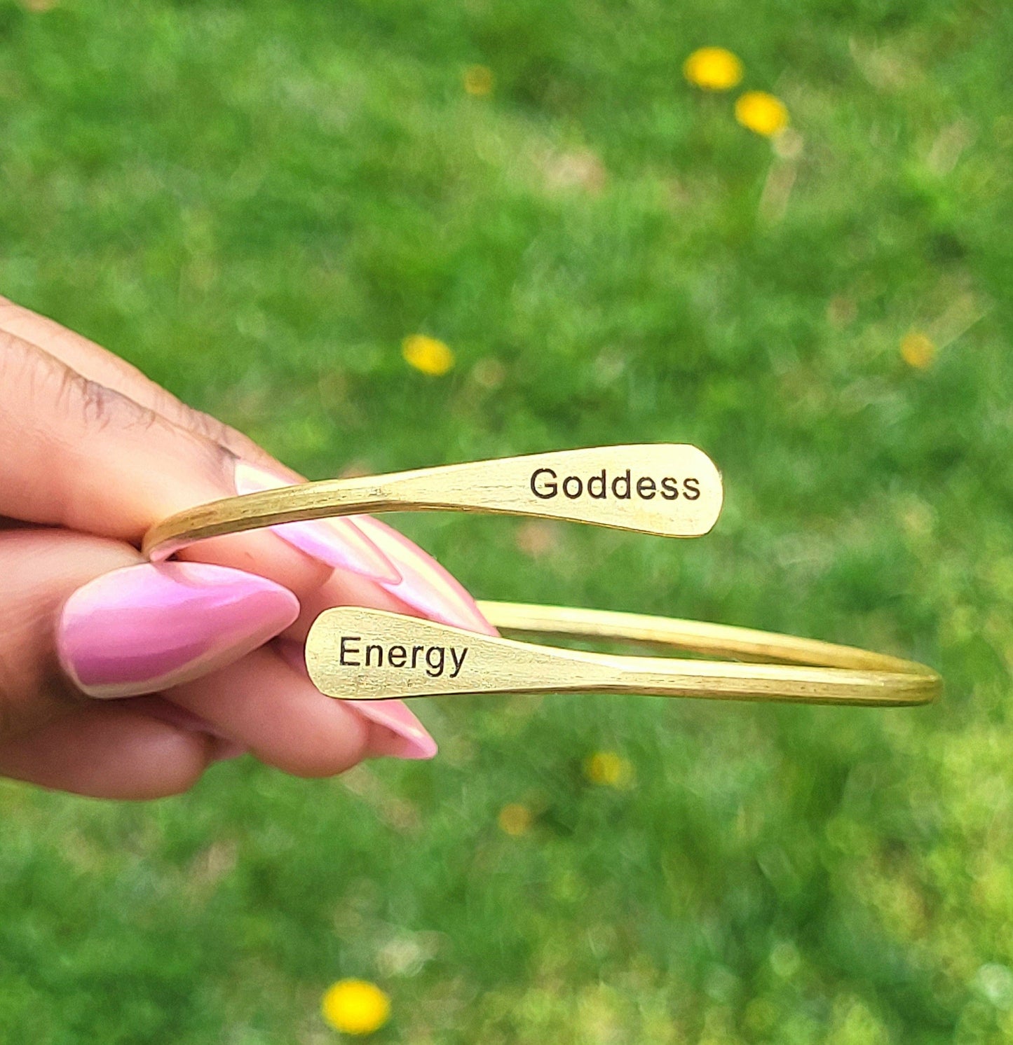 Goddess Energy Brass Bangle