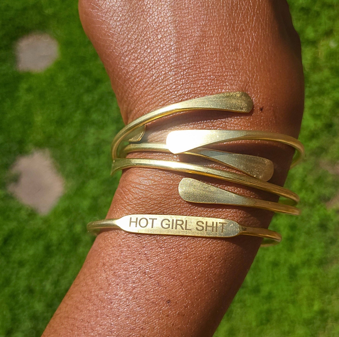 Brass Affirmation Bangles