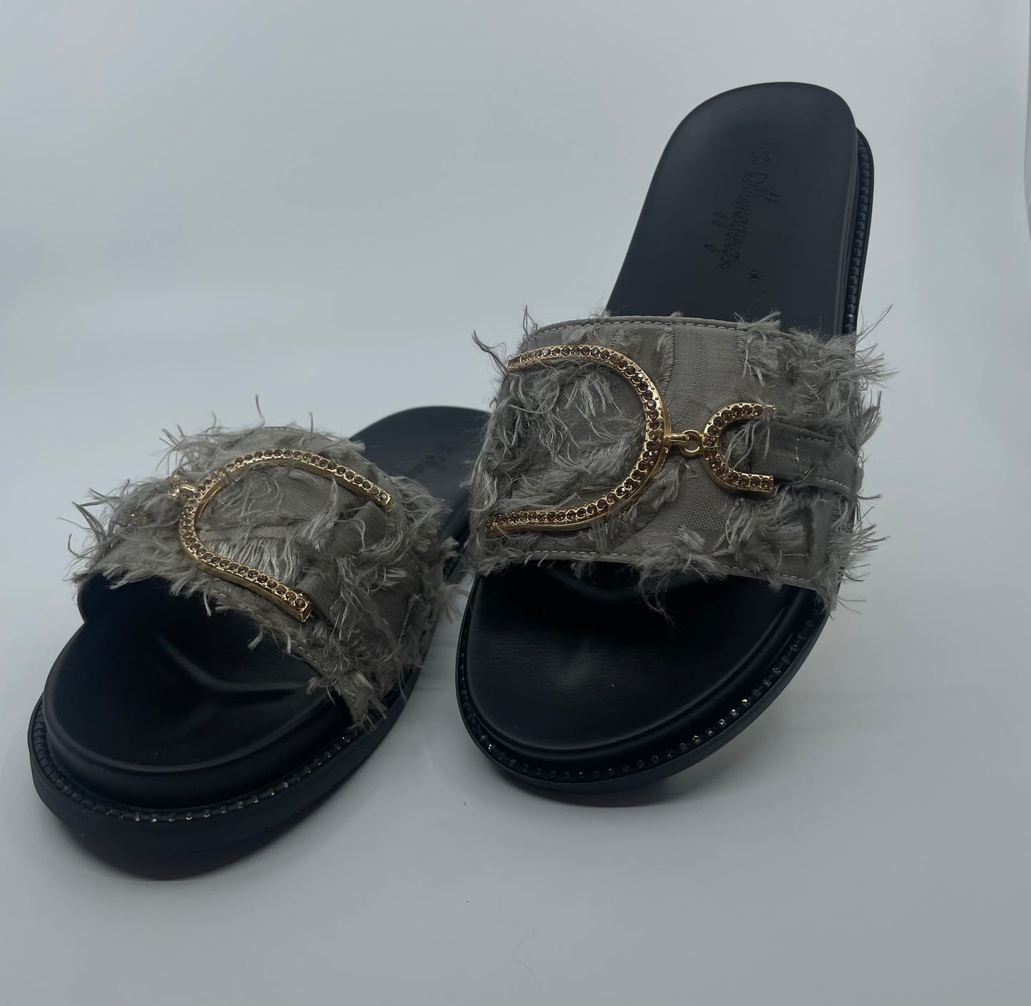 Angel Distressed Rhinestone Slide