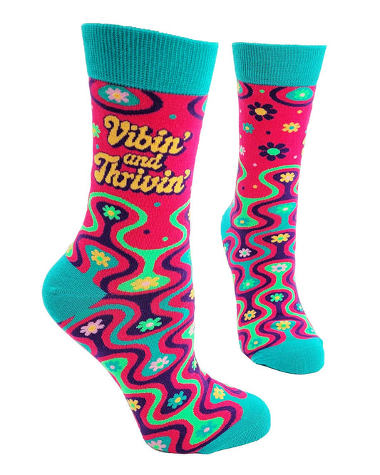 Vibin' and Thrivin' Women's Crew Socks