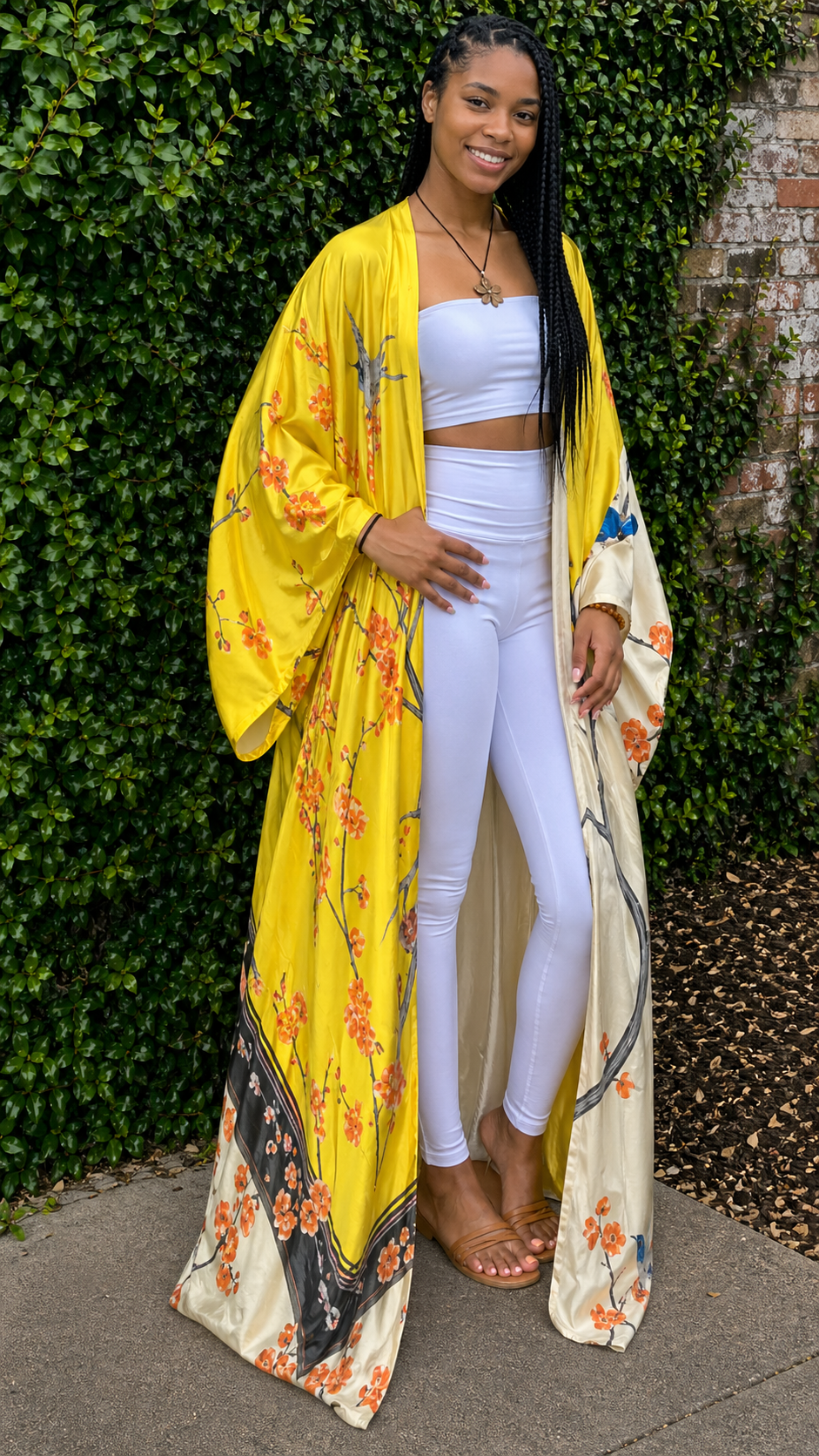 Helene Silky Printed Kimono