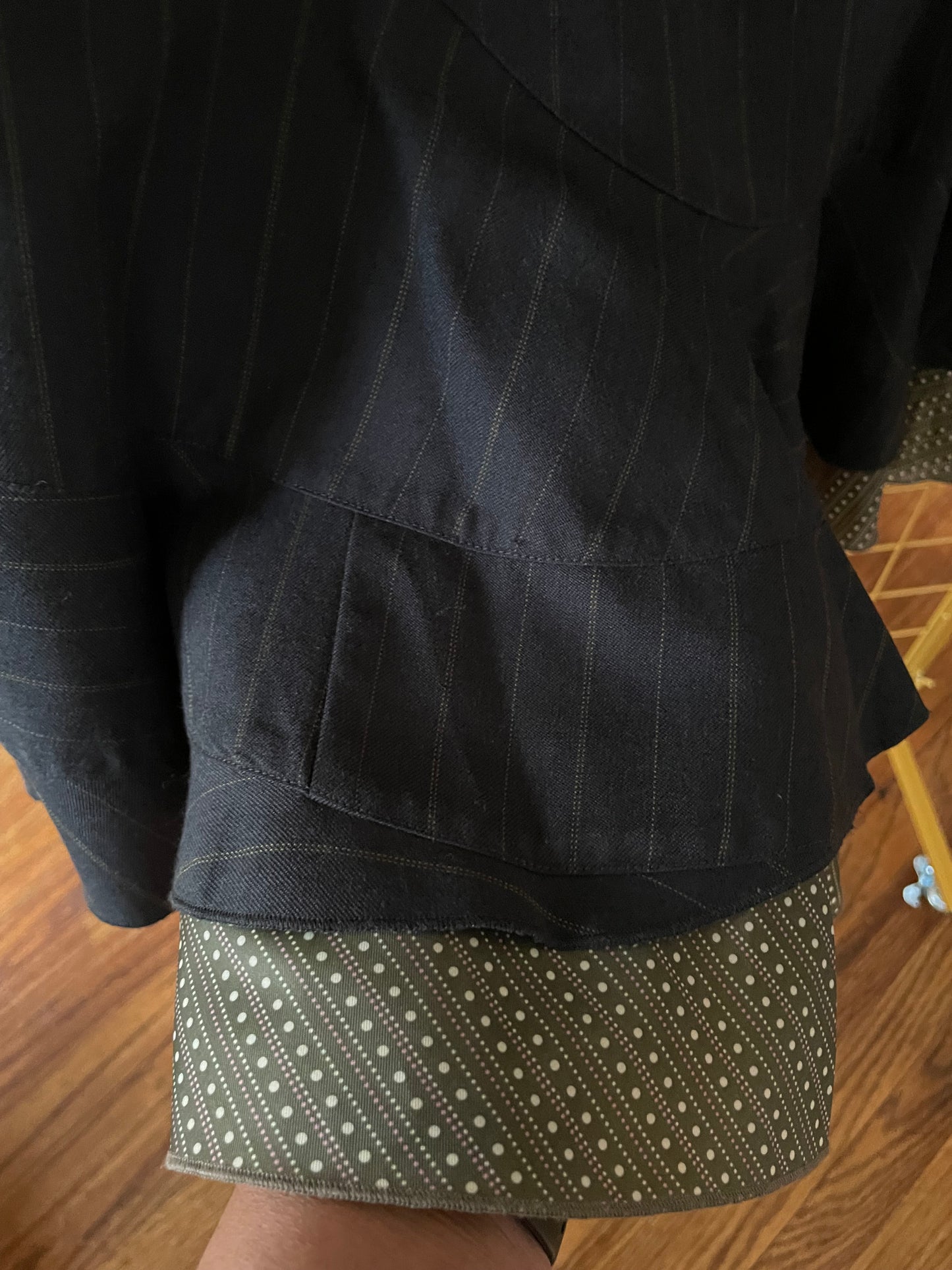 Pinstripe Trumpet Skirt - Resale