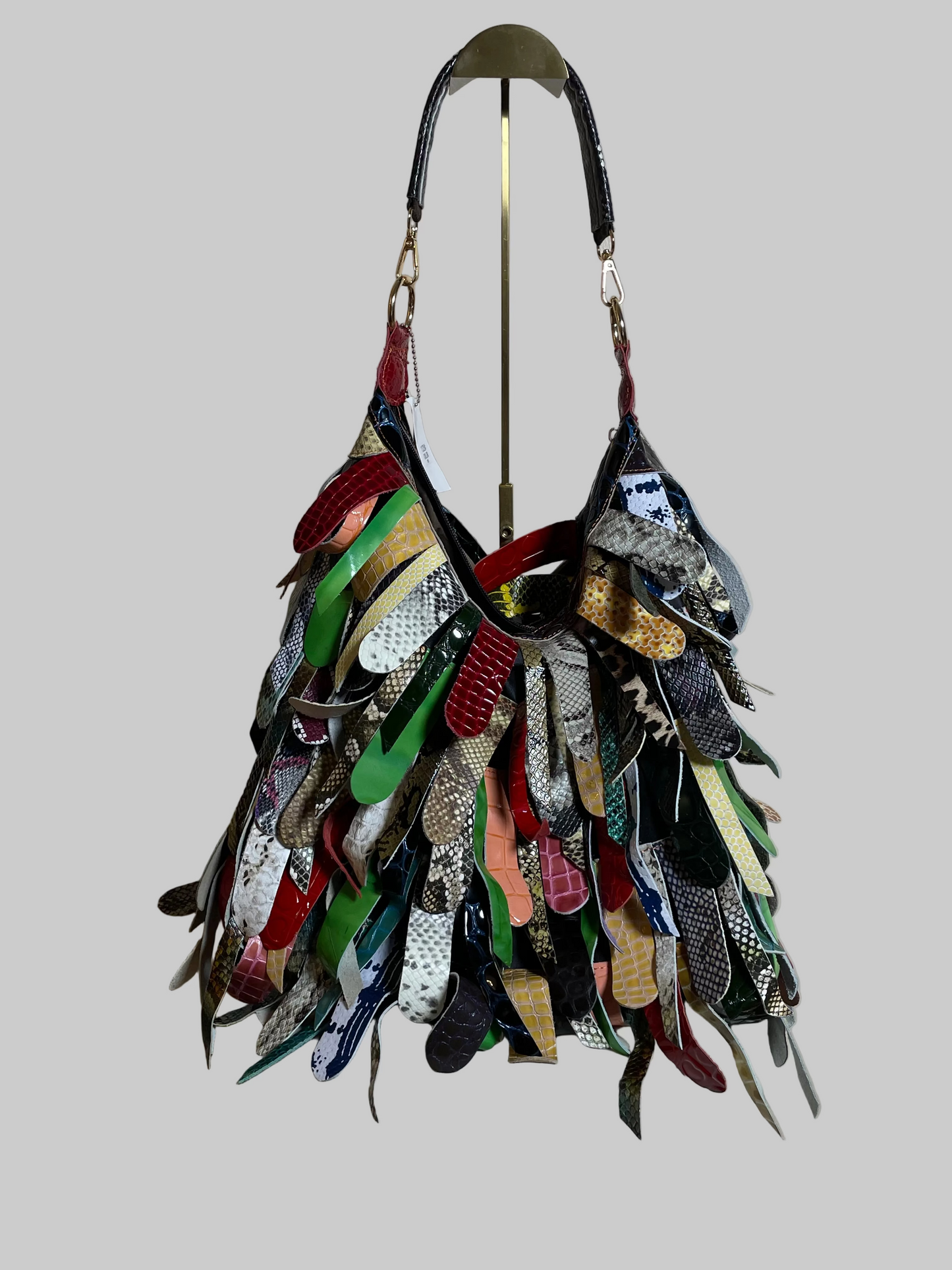 Tiki Multicolor Patchwork Shoulder Bag