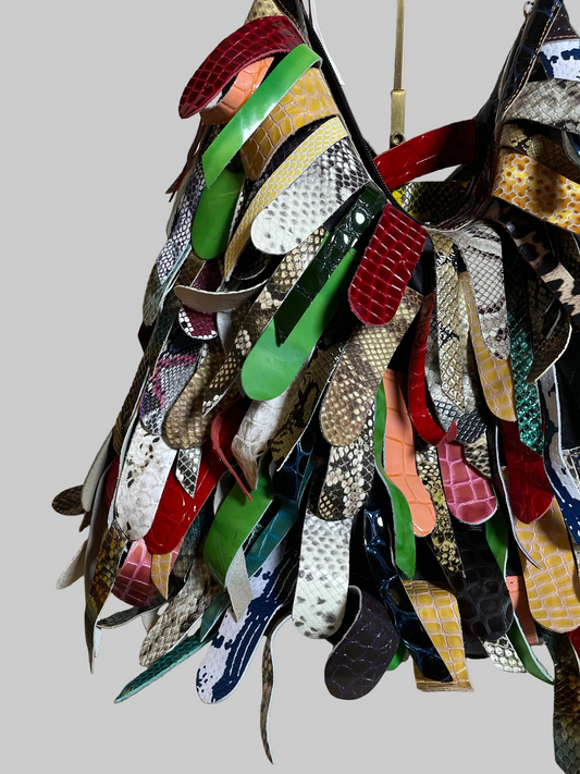 Tiki Multicolor Patchwork Shoulder Bag