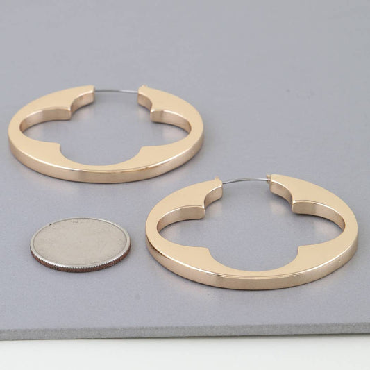 Open Clover Frame Earrings