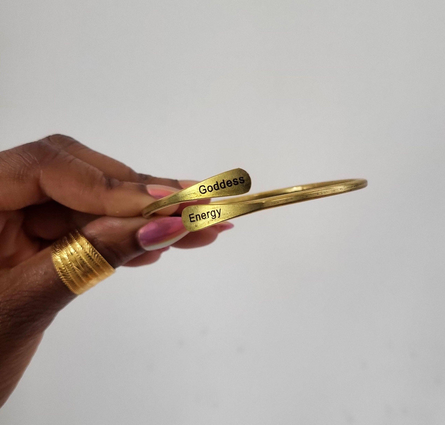 Goddess Energy Brass Bangle