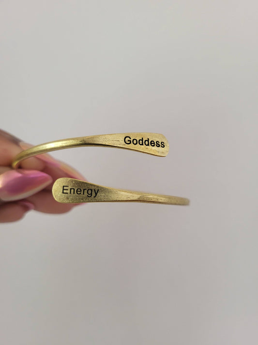 Goddess Energy Brass Bangle