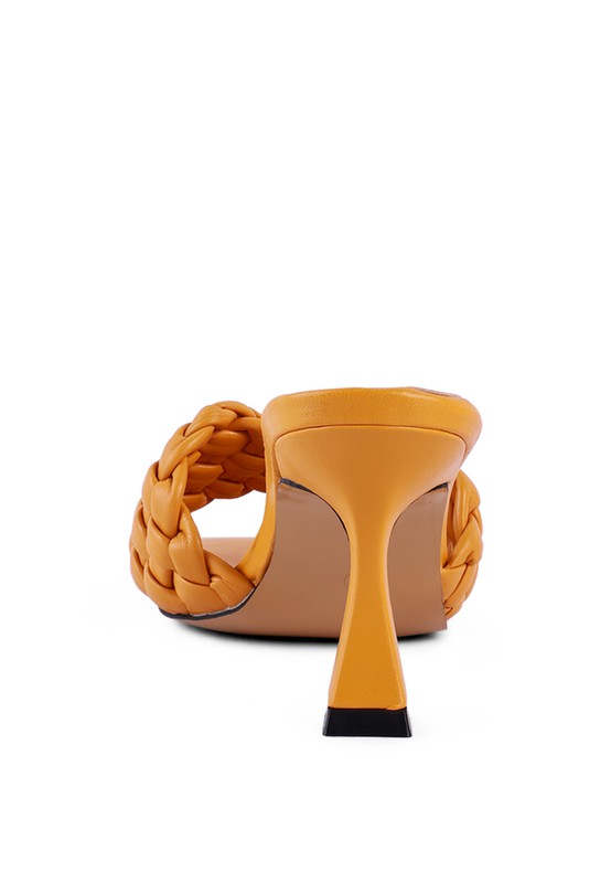 Celie Woven Mid Heel Sandals