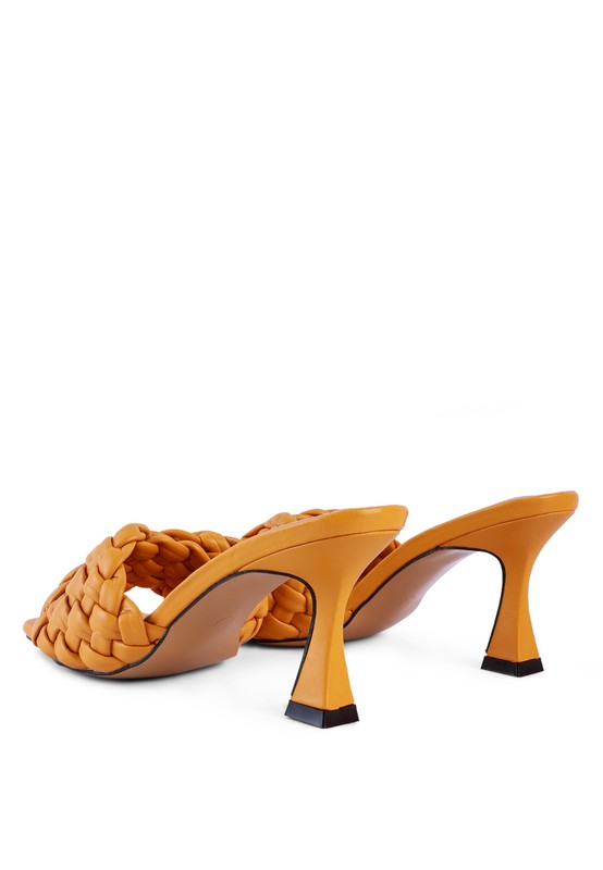 Celie Woven Mid Heel Sandals